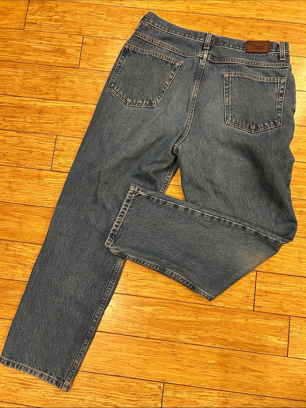 Vintage L.L. Bean Vintage Strait Leg Denim Jeans relaxed fit 33x28